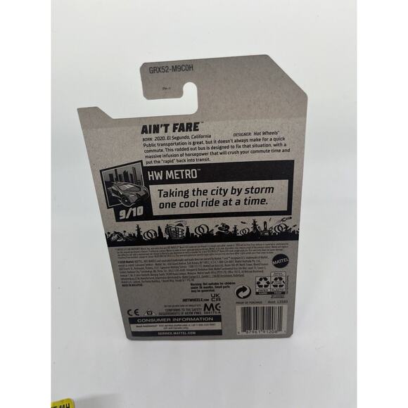 Hot Wheels Green Ain't Fare #155 2021 HW Metro 9/10 ⭐️ - Picture 3 of 5